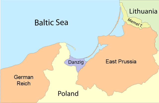 Danzig, the main Polish port city and major focus of Hitler's plan, is captured