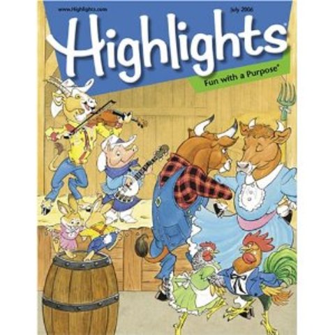 I began reading "Highlights" Magazine
