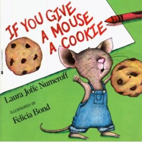I read "If You Give a Mouse a Cookie" by Laura Joffe Numeroff