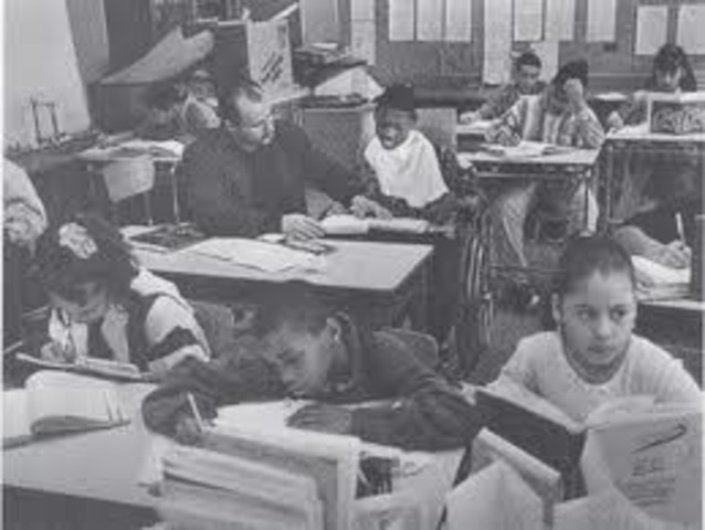 The Education of All Handicapped Children Act became federal law.