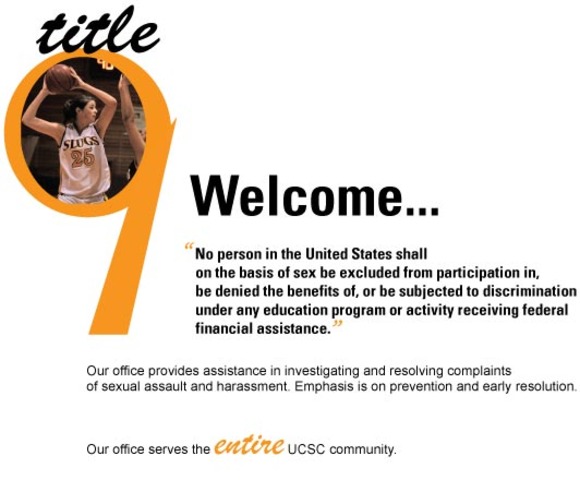 Title IX - Can't Discriminate based on Gender