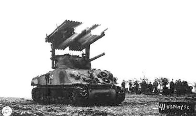 First multiple rocket launcher