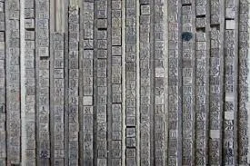 China: cast tin letters