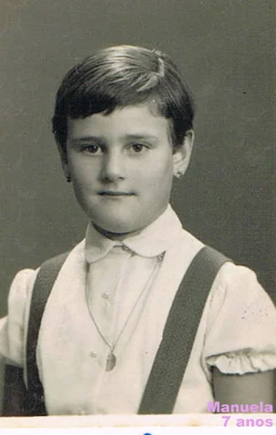 Manuela no Colégio de Nossa Senhora de Lourdes