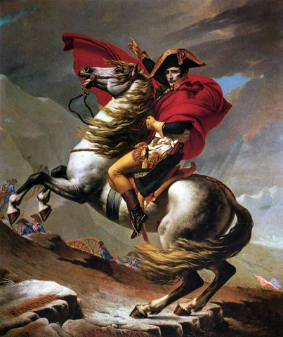 ''Napoleon Crossing the Great Saint Bernard Pass''