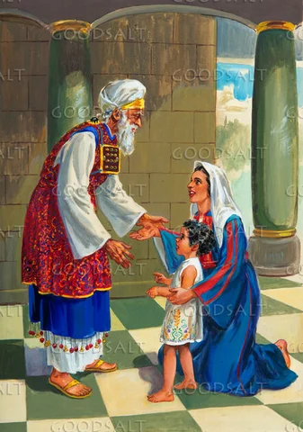 Samuel was given to the temple