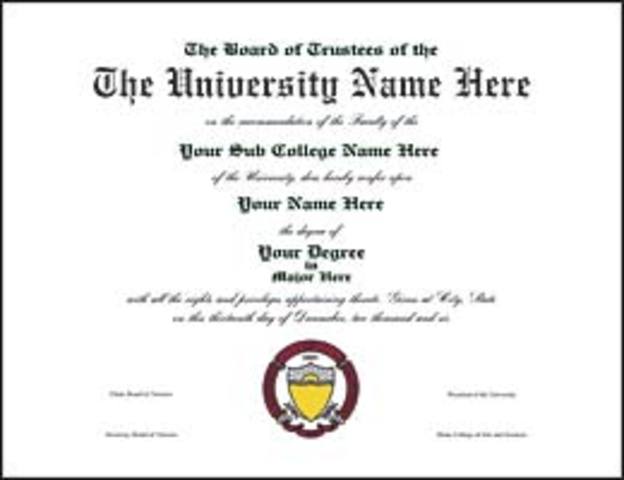 Graduate from a 4 year college with masters degree