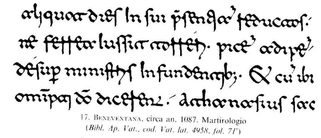 Ideata la Minuscola Beneventana
