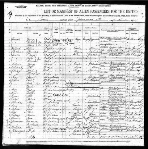 G Horvath- K&I Sinko Immigration | SS Ivernia