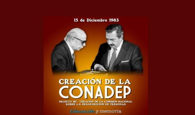 Creación de la CONADEP (Comisión Nacional sobre la Desaparición de Personas)