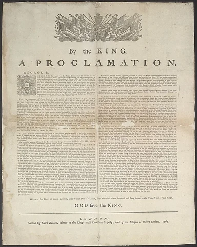 La Proclamation royale