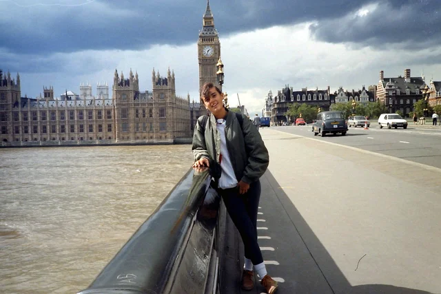 Raquel em Londres - 1992