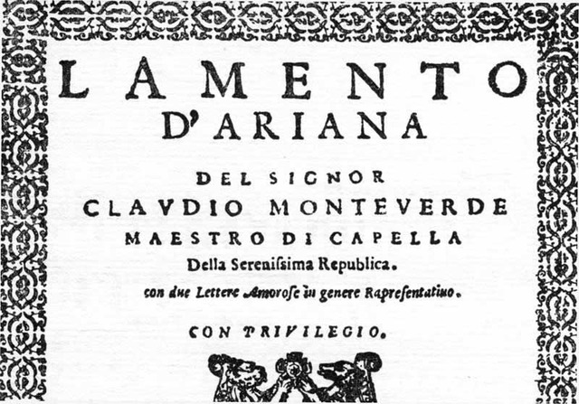 Lamento d'Ariadna de Monteverdi