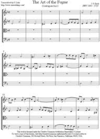 La fuga: L'art de la fuga de Bach