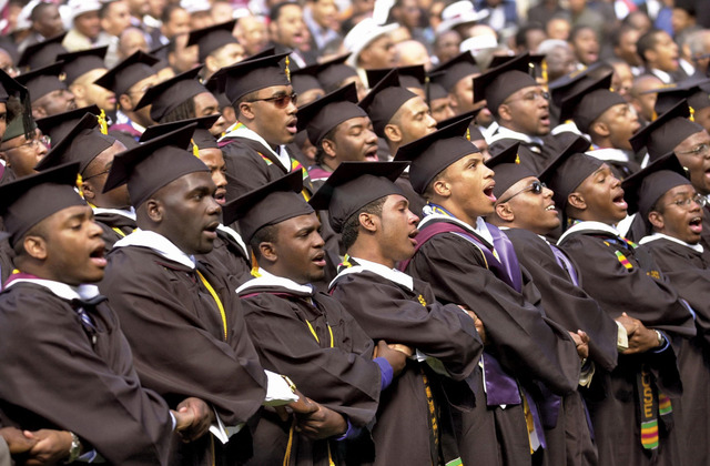 African Americans graduating from high school: 51.4%