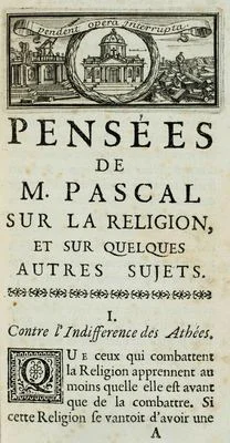 🔵Blaise Pascal escribe "Pensées"