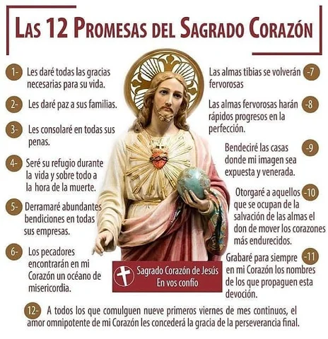 🔵Santa Margarita María Alacoque (12 promesas del Sagrado Corazón)
