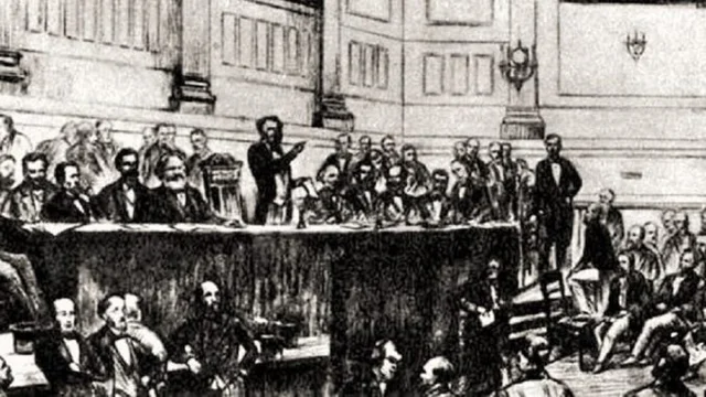 Inauguración de la I Internacional de trabajadores