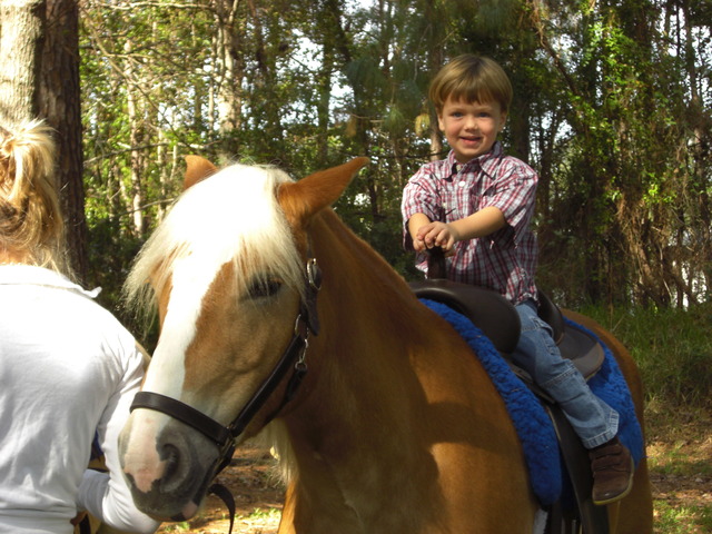 Riding a Horse for the First Time
