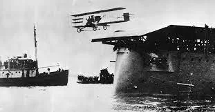 January 18: Eugene B. Ely lands on the deck of the USS Pennsylvania stationed in San Francisco harbor, marking the first time an aircraft lands on a ship.