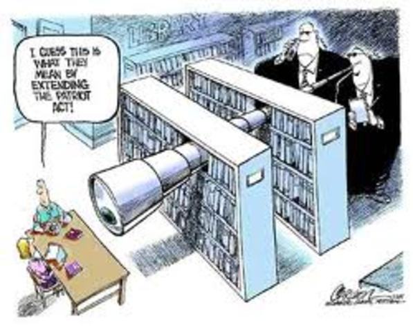 Patriot Act allows siezure of library records without warrant