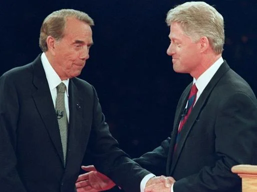 Bill Clinton is re-elected for president