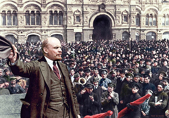 Vladimir Lenin returns to Russia from exile