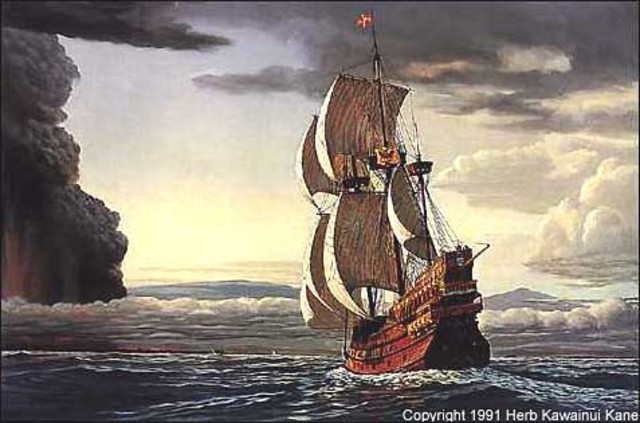 Vizcaino Expedition Enters Monterey Bay