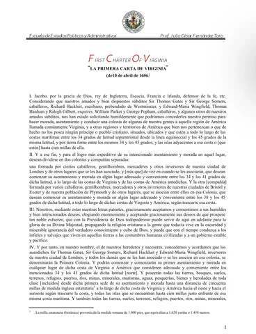 🏴🔵Primera Carta de Virginia