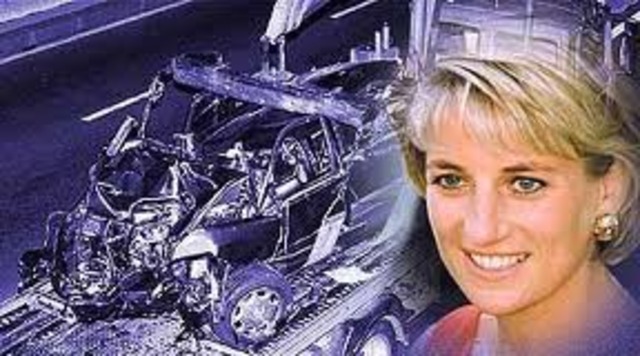 Princess Diana dies in car crash
