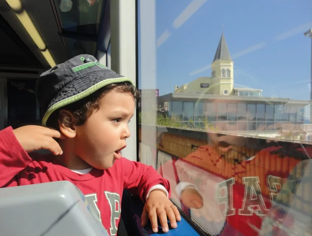 1ª Viagem de comboio do Pedro