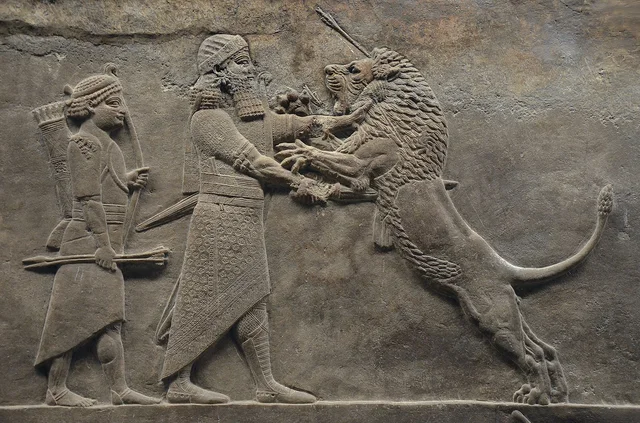 La caccia al leone di Assurbanipal