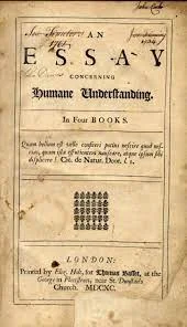 Publicació  "Assaig sobre l'entesa humana" de Locke