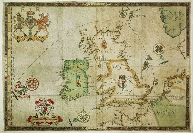 The defeat of the Spanish Armada by England