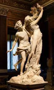 Apollo and Daphne,by Bernini