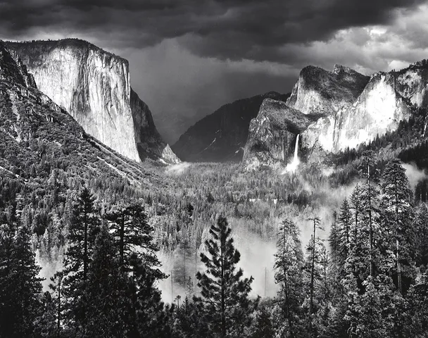 "Thunder Storm over Yosemite Valley"