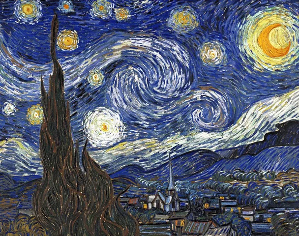 The Starry Night by Vincent Van Gogh