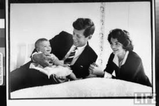 JFK and Jackie's First Child is Born