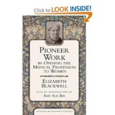 Began reading a book written by Elizabeth Blackwell