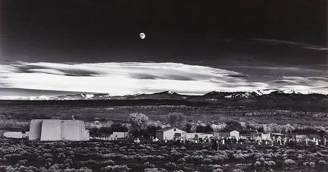 Moonrise, Hernandez, New Mexico by Ansel Adams