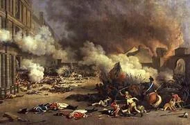 Asalto a las Tullerías y prisión de Luis XVI.