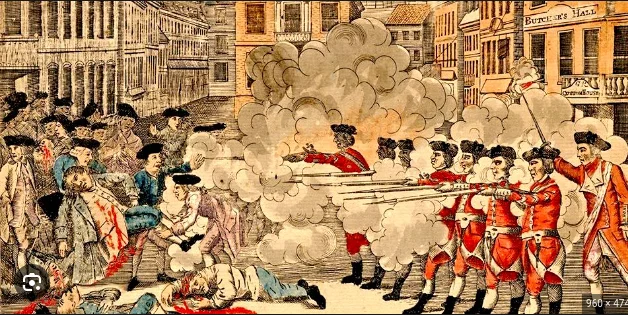 1,000's of Redcoats in Boston