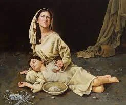 widow and her son