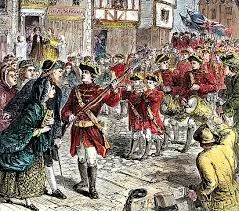1000 of redcoats in boston