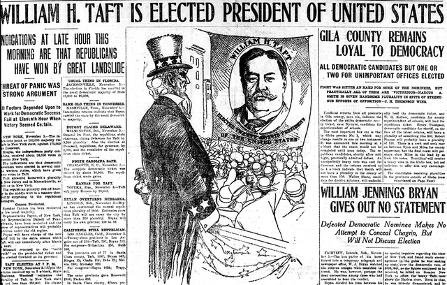 Taft Wins