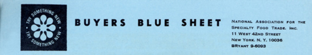 A Predecessor to Specialty Food Magazine