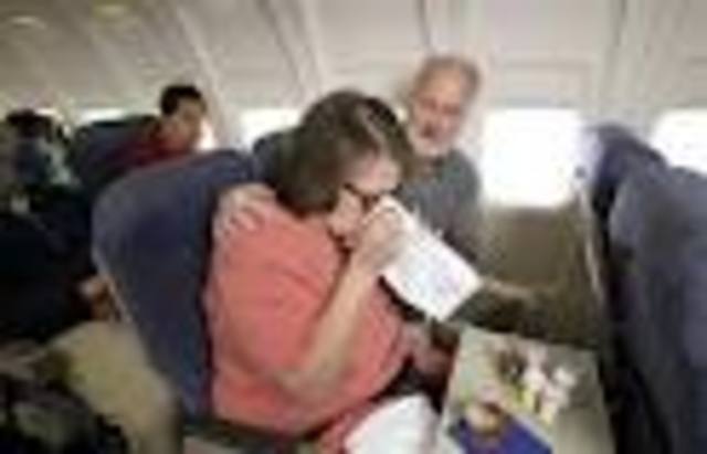 threw up on plane