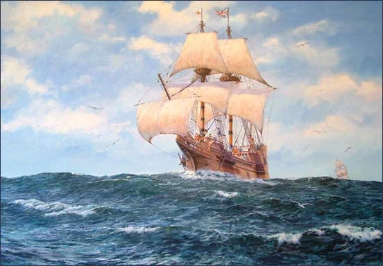 The Mayflower Sets Sail
