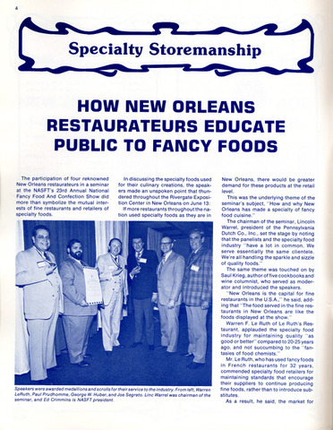 New Orleans Fancy Food Seminar