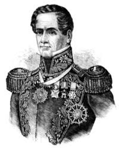 Santa Anna Takes over Mexican Government